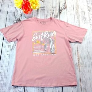 Surf Americana Graphic T-Shirt, Size Small.